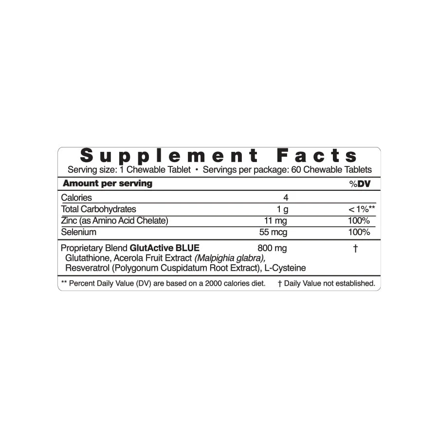 GlutActive Blue Chewable Tablets - Image 3