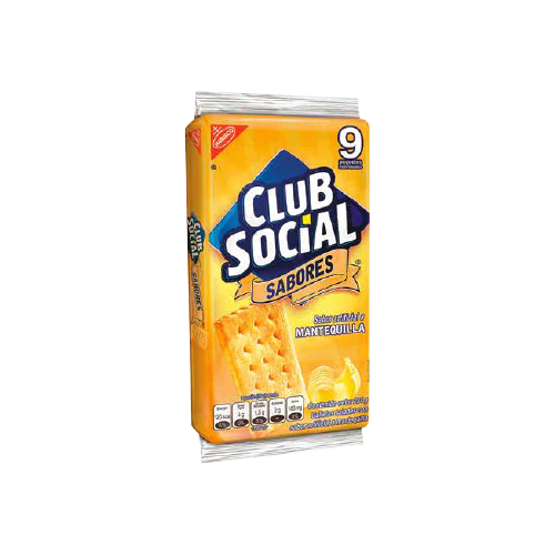 Nabisco Club Social Mantequilla 216 gr 9 Packs