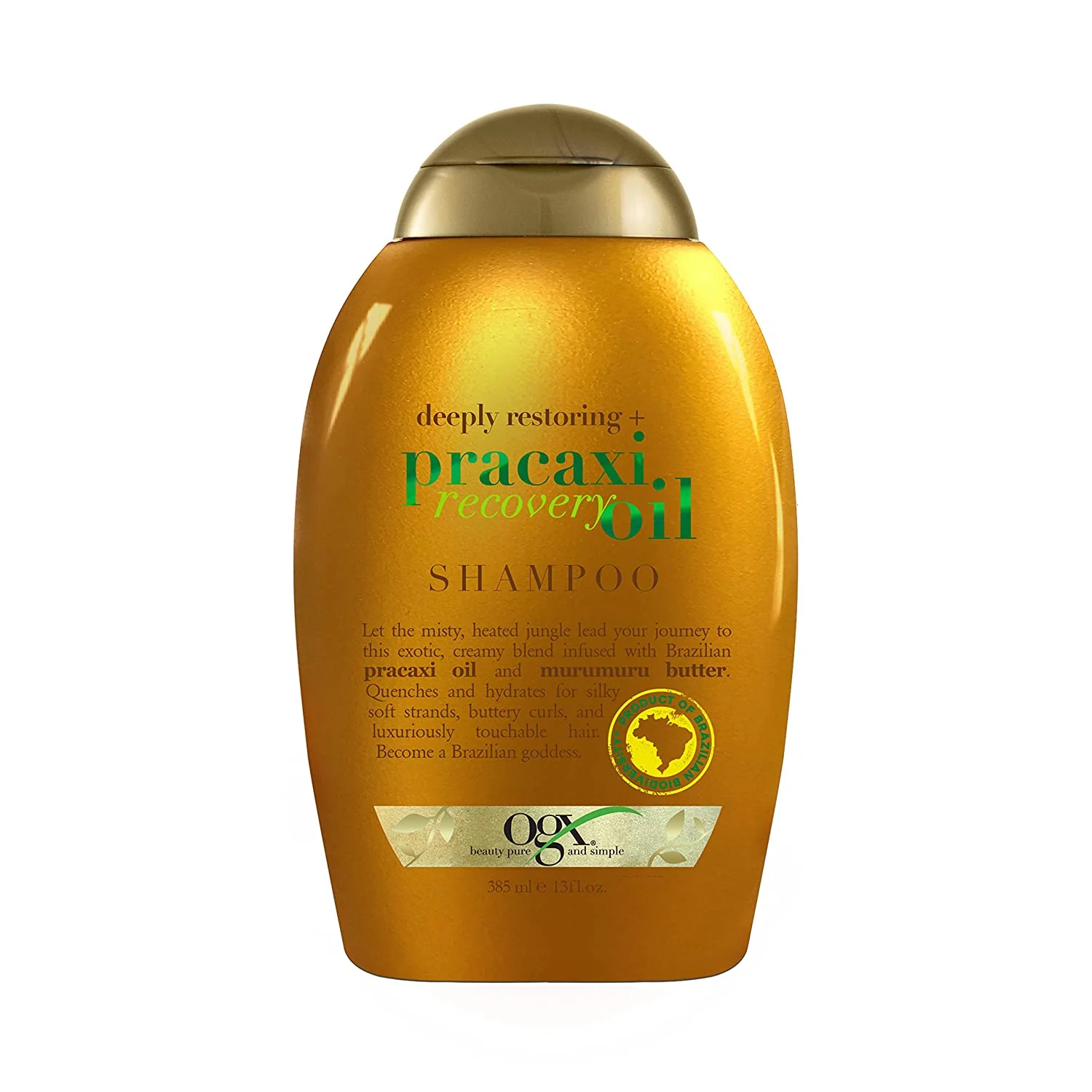 OGX Deeply Restoring+Pracaxi Recovery Oil Anti-Frizz Shampoo 13 oz