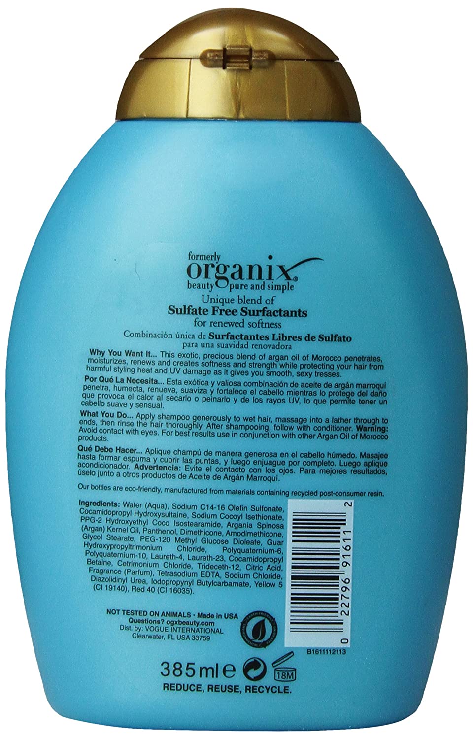 OGX Renewing Argan Oil of Morocco Shampoo, 13 Ounce - Image 2