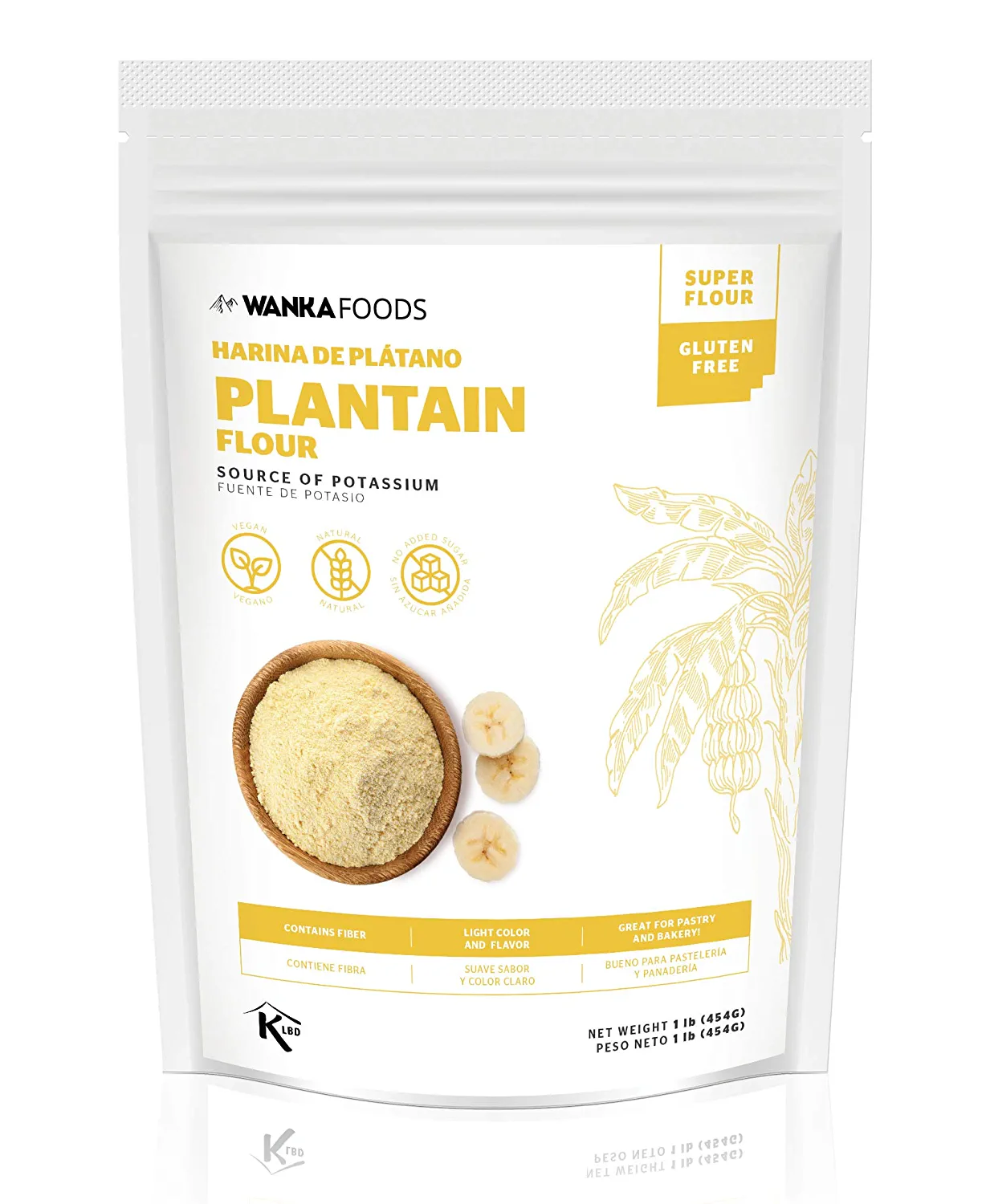 Wanka Foods Plantain Flour 8 oz