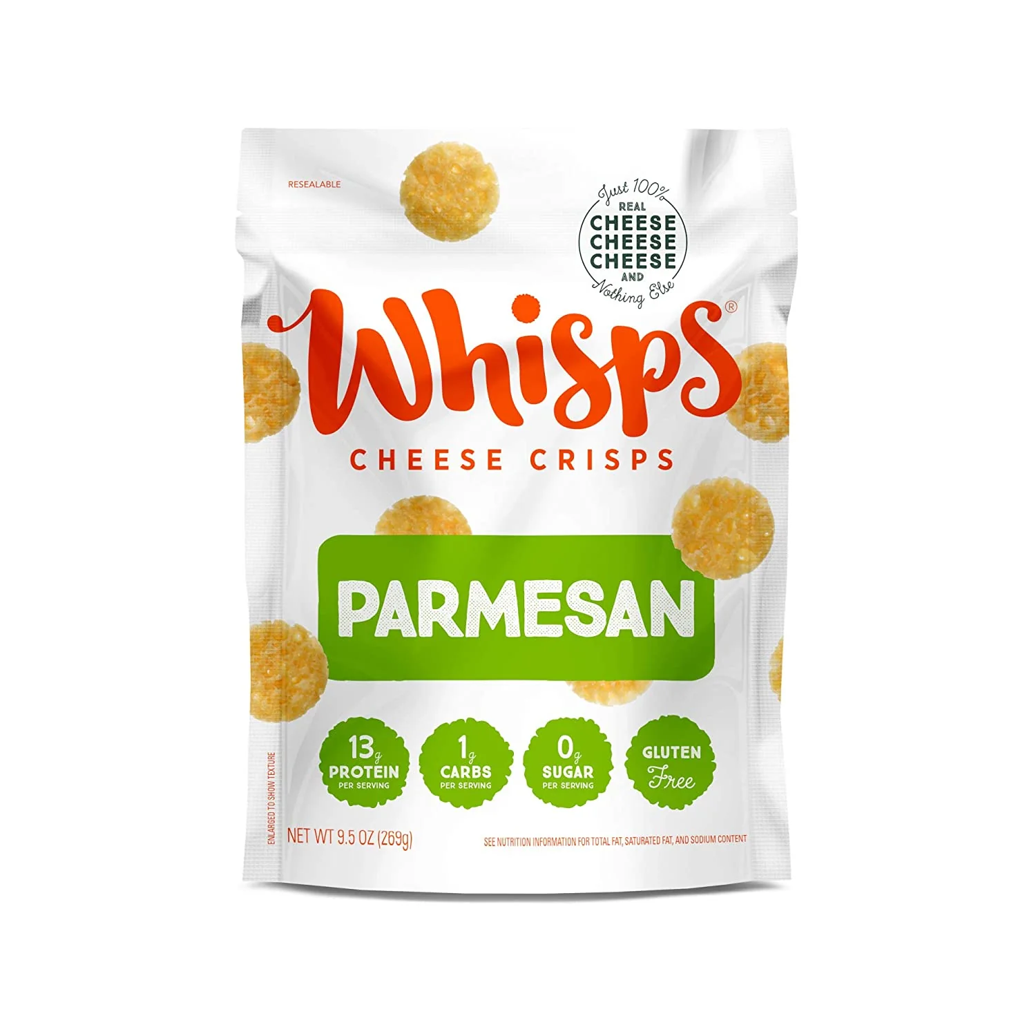 Whisps Parmesan Cheese Crisps 2.12 ounce