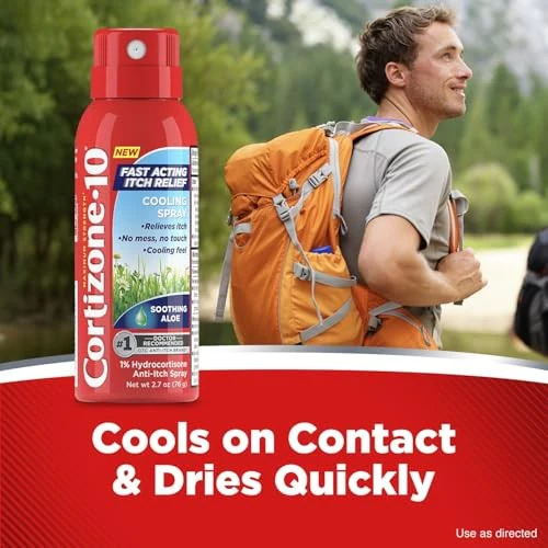 Cortizone-10 Fast Acting Cooling Anti-Itch Spray - Hydrocortisone - 2.7oz - Image 3