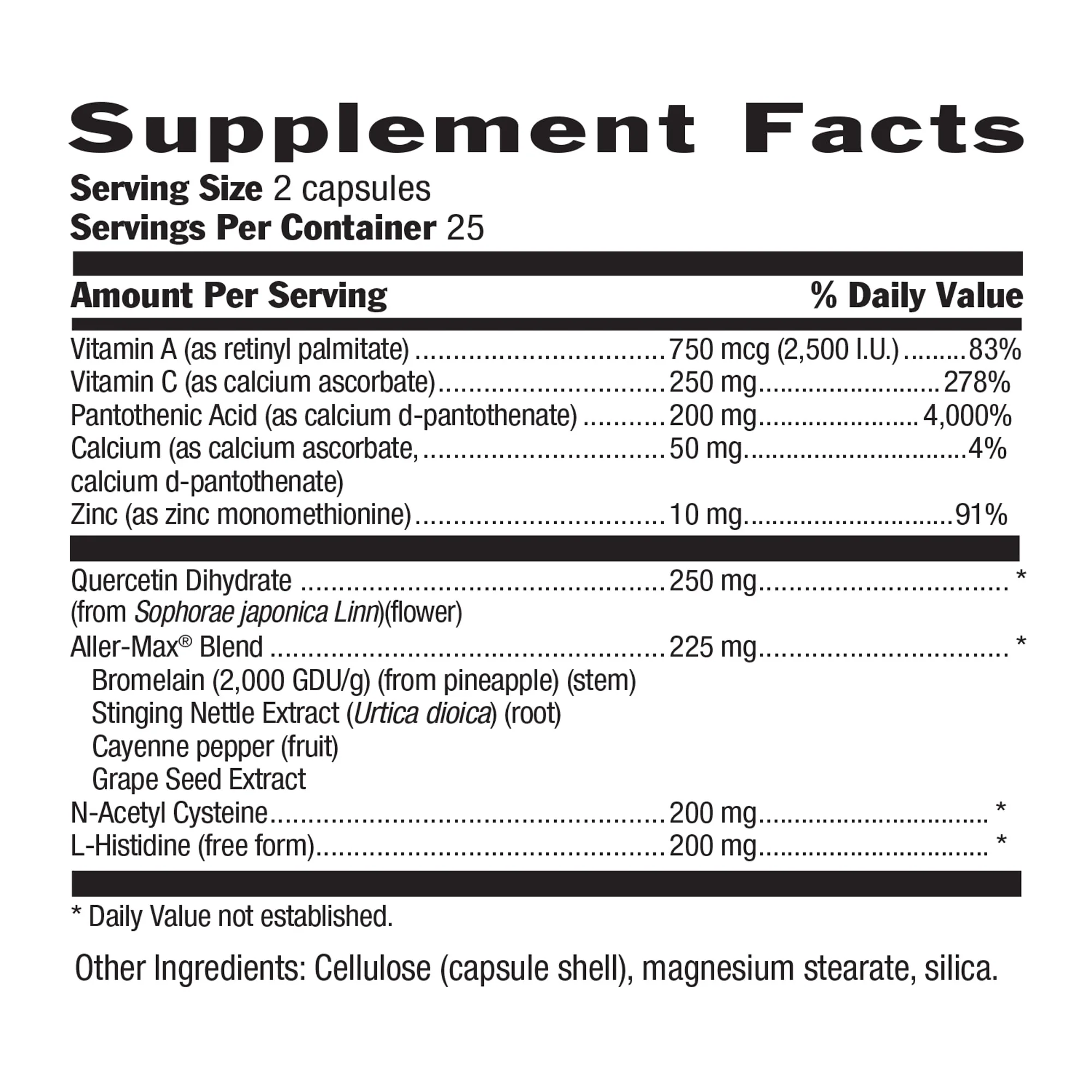 Country Life Aller Max Vegetarian Capsules 50ct - Image 2