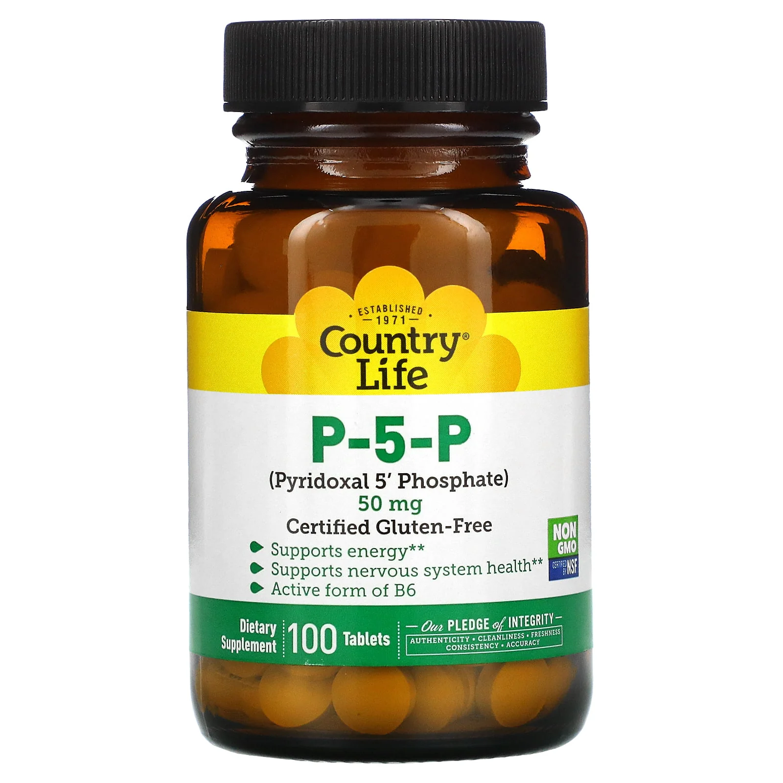 Country Life P-5-P 50mg Tablets 100ct