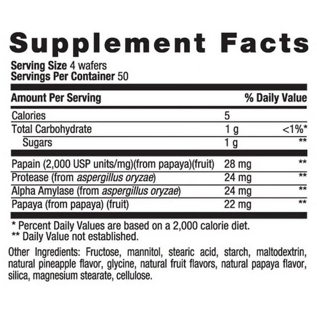 Country Life Papaya Digestive Support Chewables 500ct - Image 2