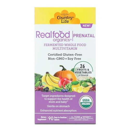 Country Life, Realfood Organics®, Prenatal, 90 Easy-to-Swallow Tablets
