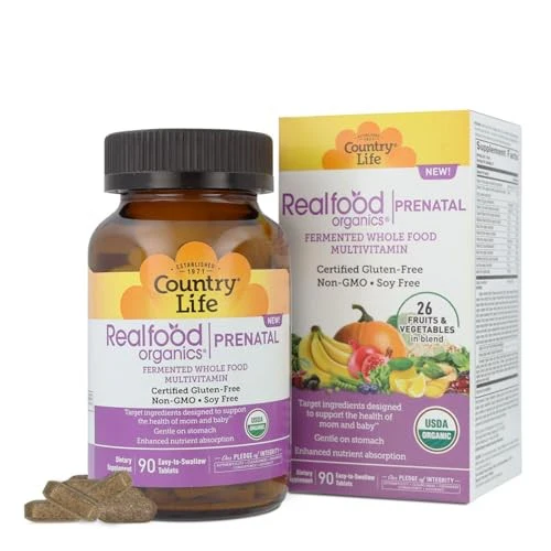 Country Life, Realfood Organics®, Prenatal, 90 Easy-to-Swallow Tablets - Image 2