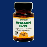 Country Life, Vitamin B12 with Folate, Cherry, 100 Lozenges
