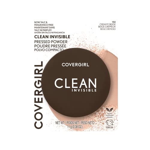 Covergirl Clean Invisible Powder Foundation, Creamy Beige 0.38oz - Image 4