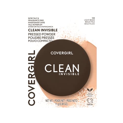 Covergirl Clean Invisible Pressed Powder Foundation 133 Light Beige 0.38oz - Image 4