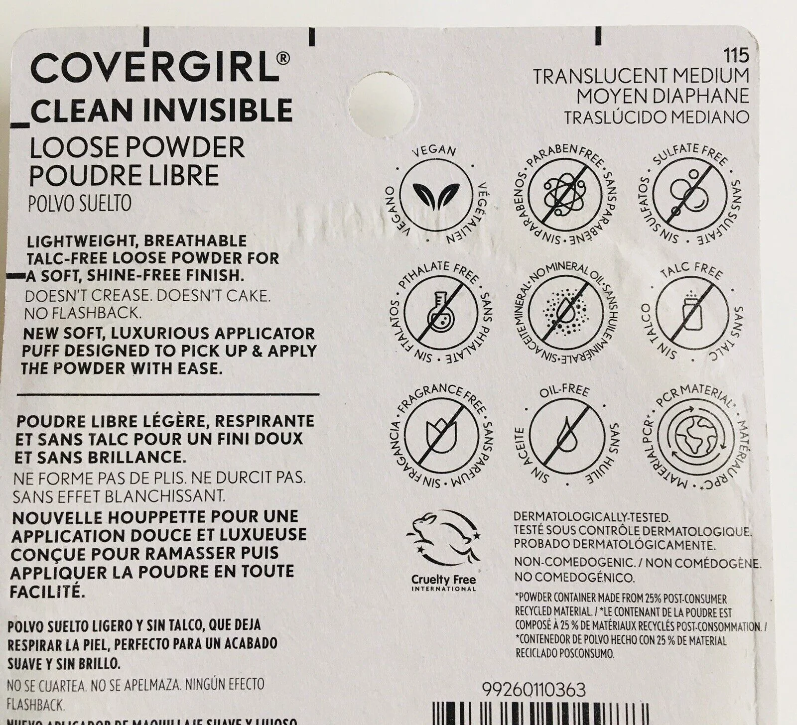 Covergirl Clean Invisible Loose Setting Powder Translucent Medium 0.7 Oz - Image 4