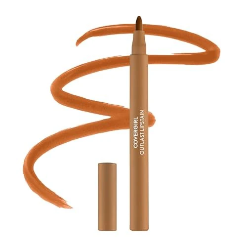 COVERGIRL Outlast Lipstain, 38 Honey Sculpt, Non-Drying, Lightweight, 0.05oz