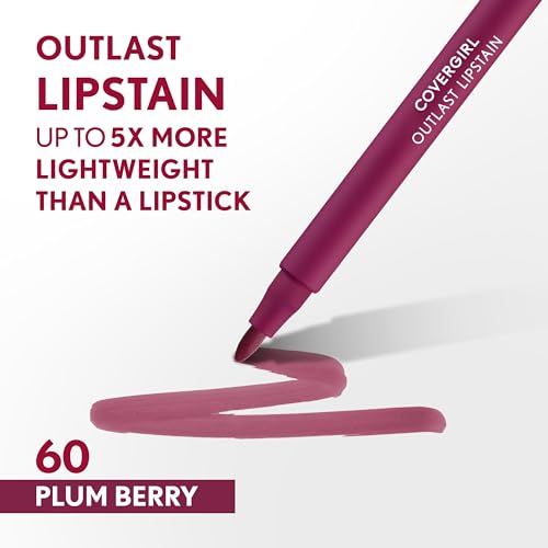 Covergirl Outlast Lipstain, Smooth Application, Precise Pen-Like Tip, Transfer-Proof, Satin Stained Finish, Vegan Formula 1 Count (Pack of 1) - Image 2