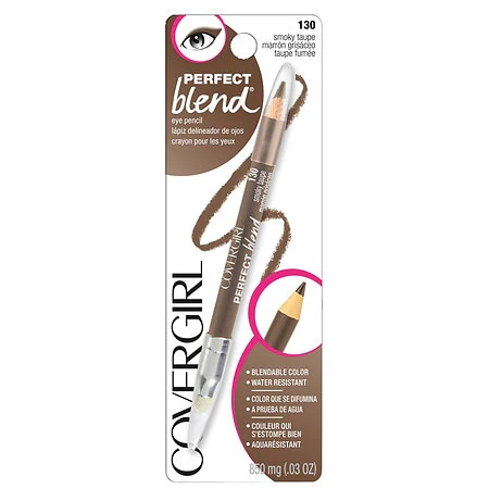 Covergirl Perfect Blend Eye Pencil, Defined Look, Precise Line, Smoky Look, Plush Blender Tip, Smooth Application, 100% Cruelty-Free 11