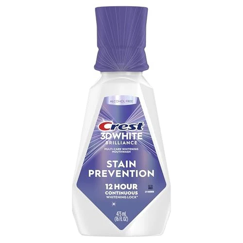 Crest 3D White Deep Stain Prevention Whitening Mouthwash - 473ml