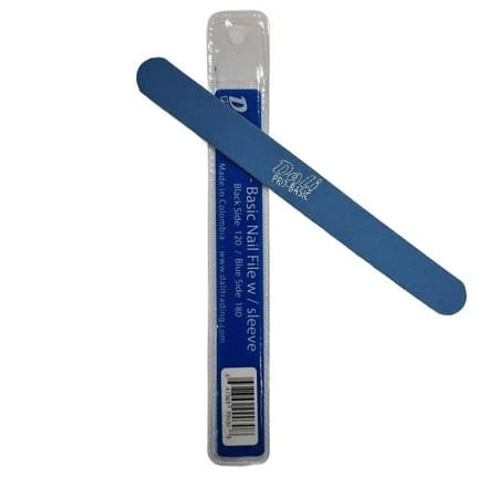 Dali Nail 6.8 File 180/120 Double Side Emery Board with Protective Carry Sleeve