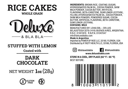 Deluxe Rice Cake Dark Chocolate With Lemon 1Oz - Image 3