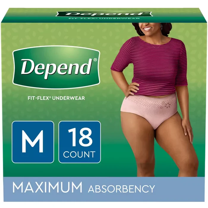 Depend Fit Flex Underwear Maximum Size M