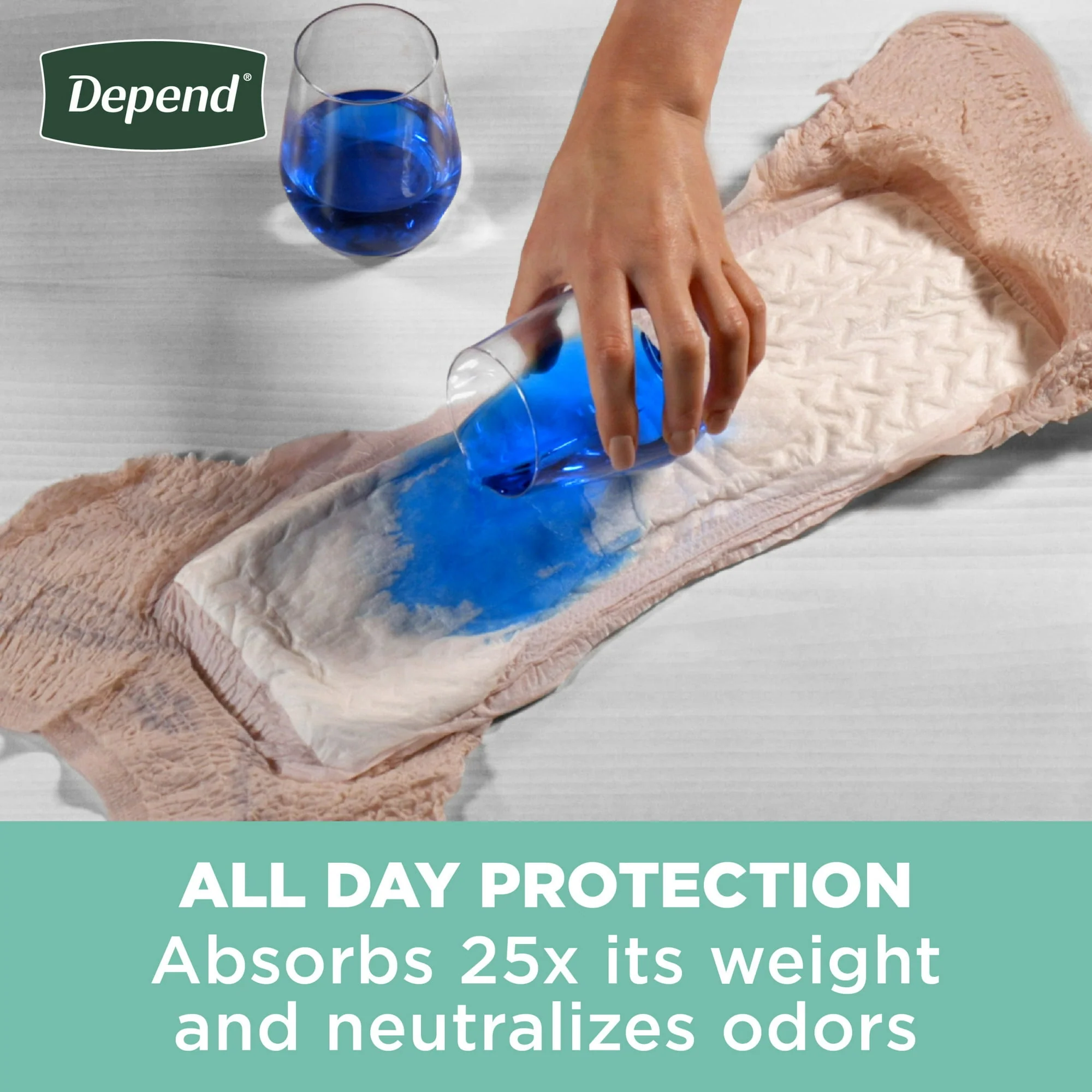 Depend Fresh Protection Incontinence Underwear Briefs for Women S/M 32ct 53741 - Image 2