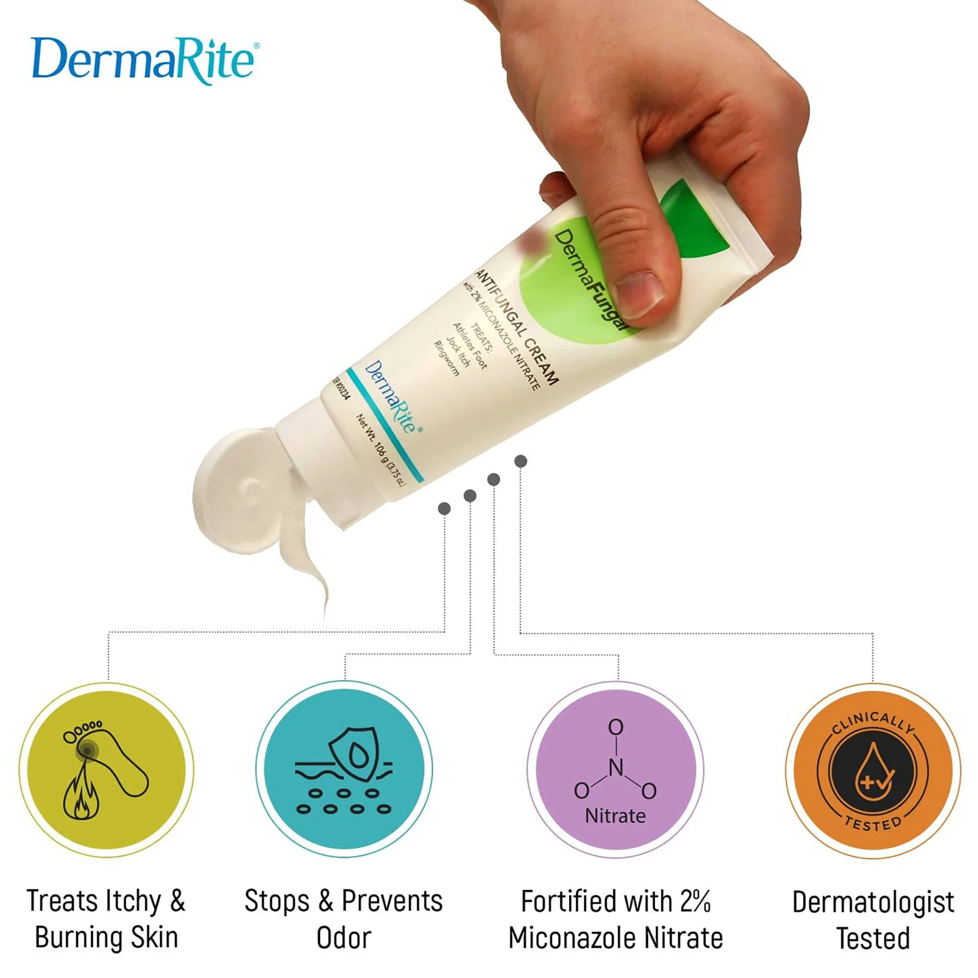 Dermarite Derma Antifungal Cream 3.75oz - Image 2