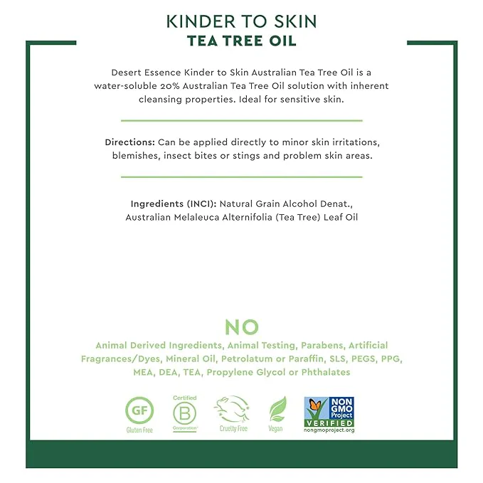 Desert Essence Kinder Skin Tea Tree Oil 4 Oz - Image 2