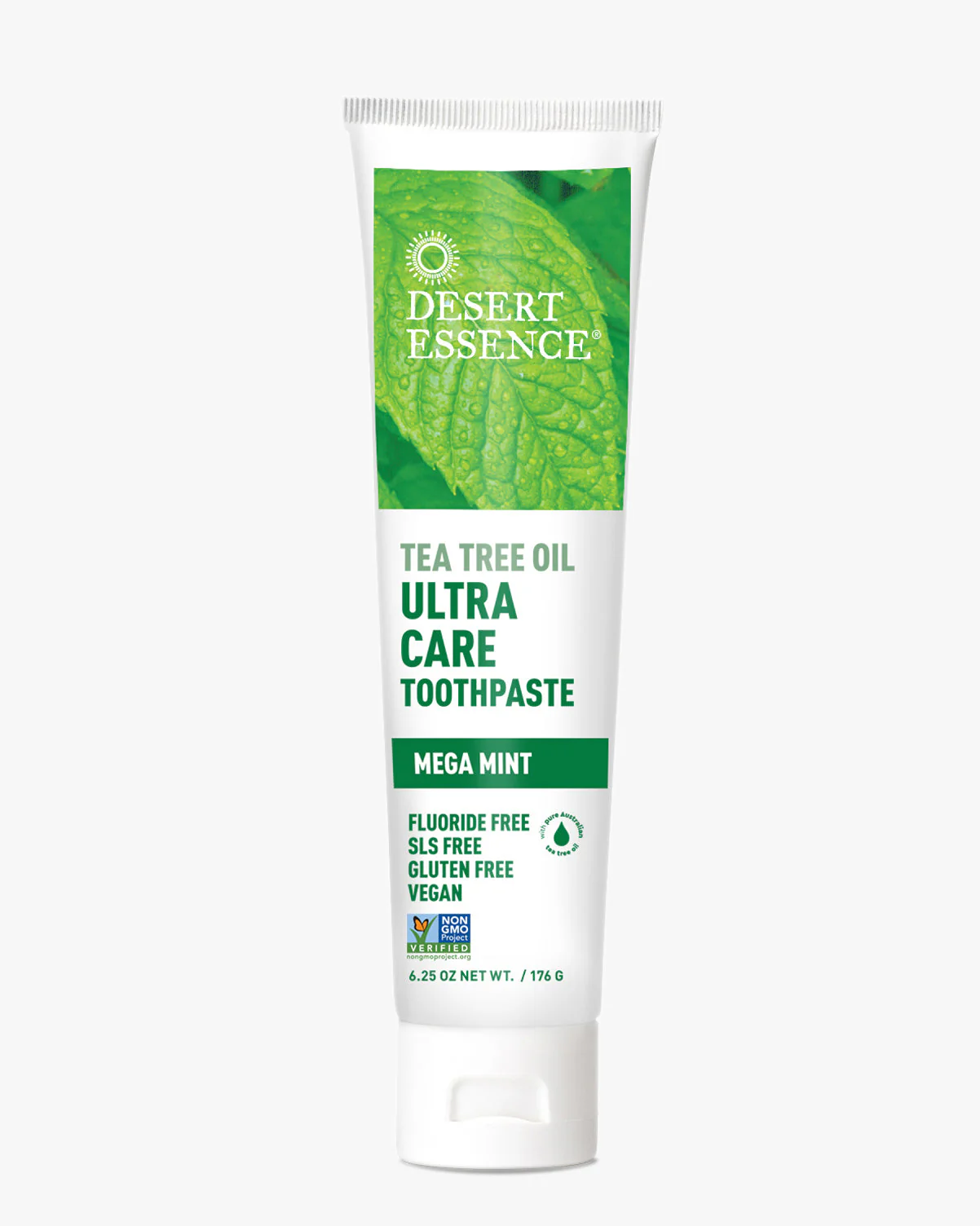 Desert Essence Tea Tree Oil Ultra Care Toothpaste Mega Mint 6.25oz