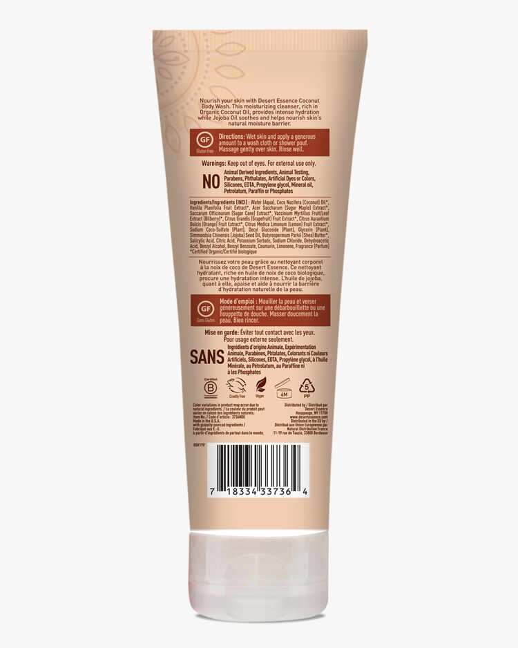 DESERT ESSENCE BODY WASH COCONUT NOURISHING 8 Oz - Image 2