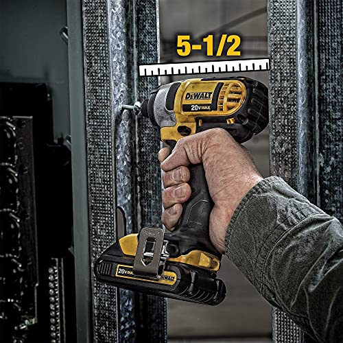 DEWALT 20V MAX Cordless Drill and Impact Driver, Power Tool Combo Kit with 2 Batteries and Charger (DCK240C2) - Image 8