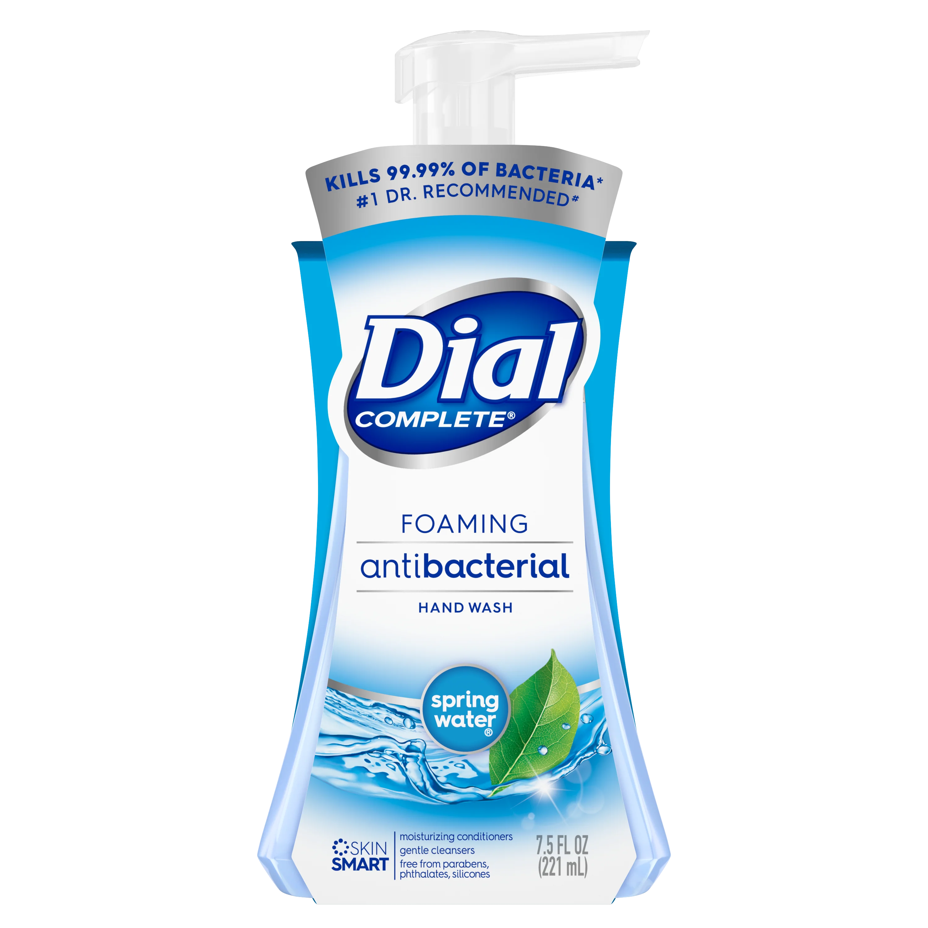 Dial Complete Antibacterial Foaming Hand Wash, Spring Water, 7.5 oz