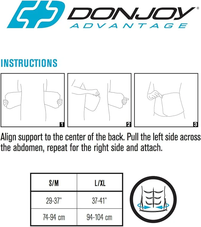 Donjoy Advantage Abdominal Mlid White - Image 2