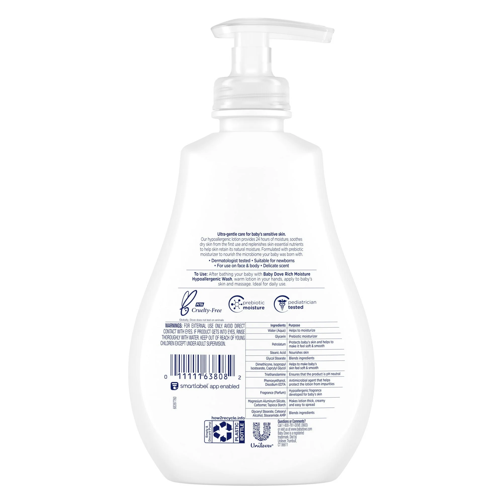 Dove Baby Lotion Rich Moisture 13oz - Image 2