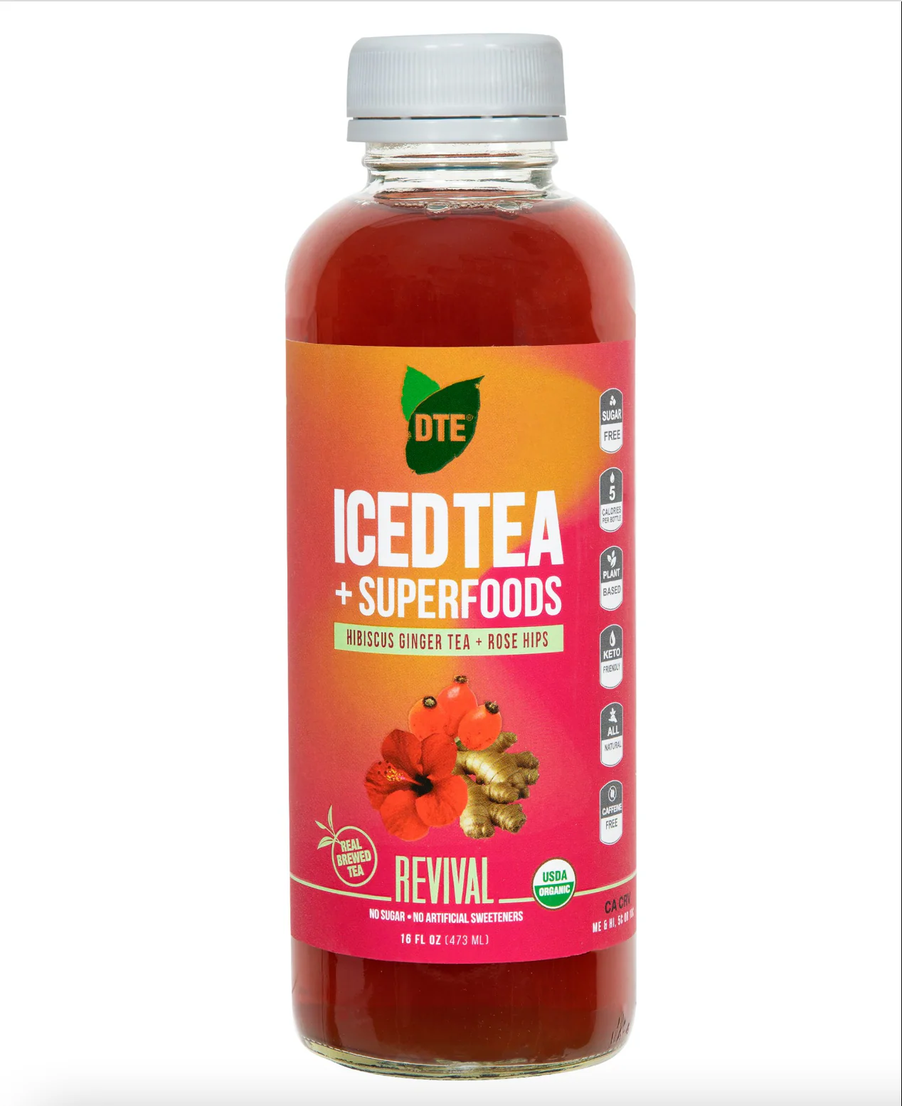 Down To Earth Revival Iced Tea 16 fl.oz.