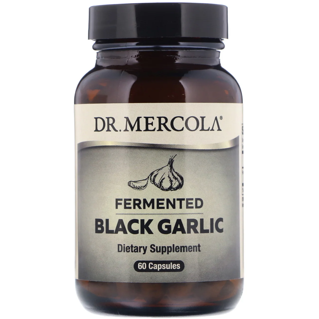 Dr.Mercola Fermented Black Garlic 60 Capsules
