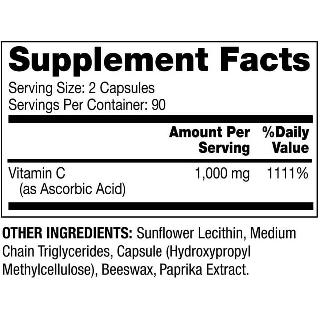 Dr. Mercola Liposomal Vitamin C Capsules 180ct - Image 2