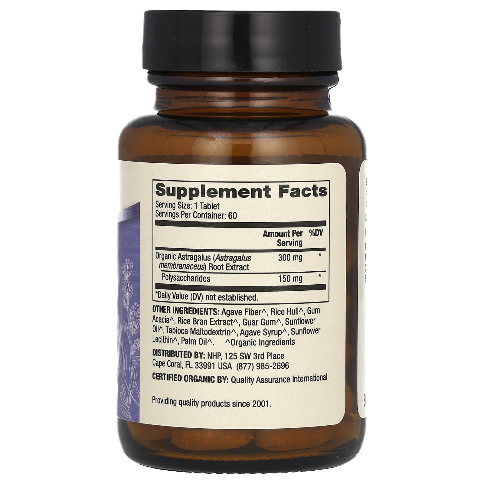 Dr. Mercola Organic Astragalus Extract Tablets 60ct - Image 2