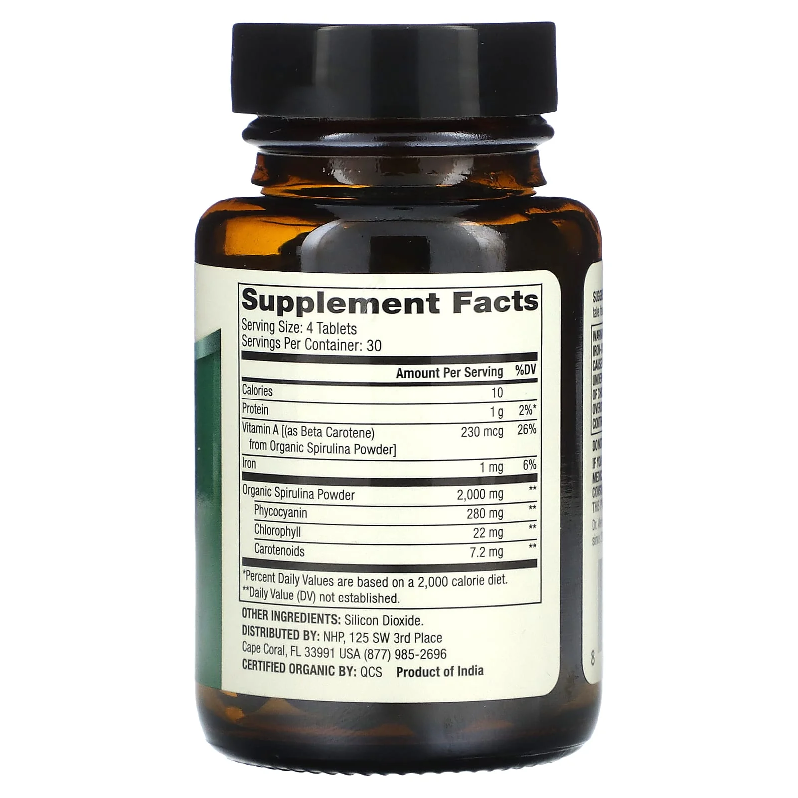 Dr. Mercola Organic Spirulina 2000mg Tablets 120ct - Image 2