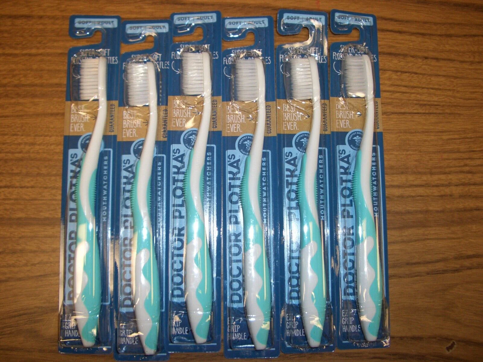 Dr. Plotka Super-Soft Flossing Bristles Adult Toothbrush - Turquoise - 1 Brush - Image 2