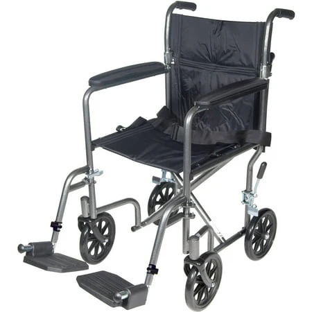 Drive Medical Lightweight Steel Wheelchair, 17" Seat Fixed Arms - Image 2