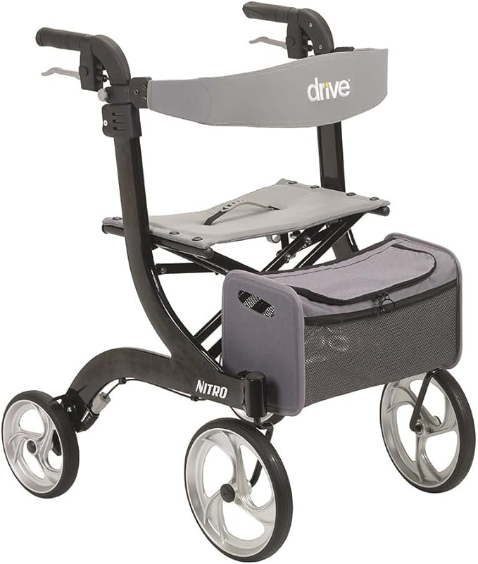 Drive Medical Nitro Euro Style Rollator Rolling Walker - Image 2