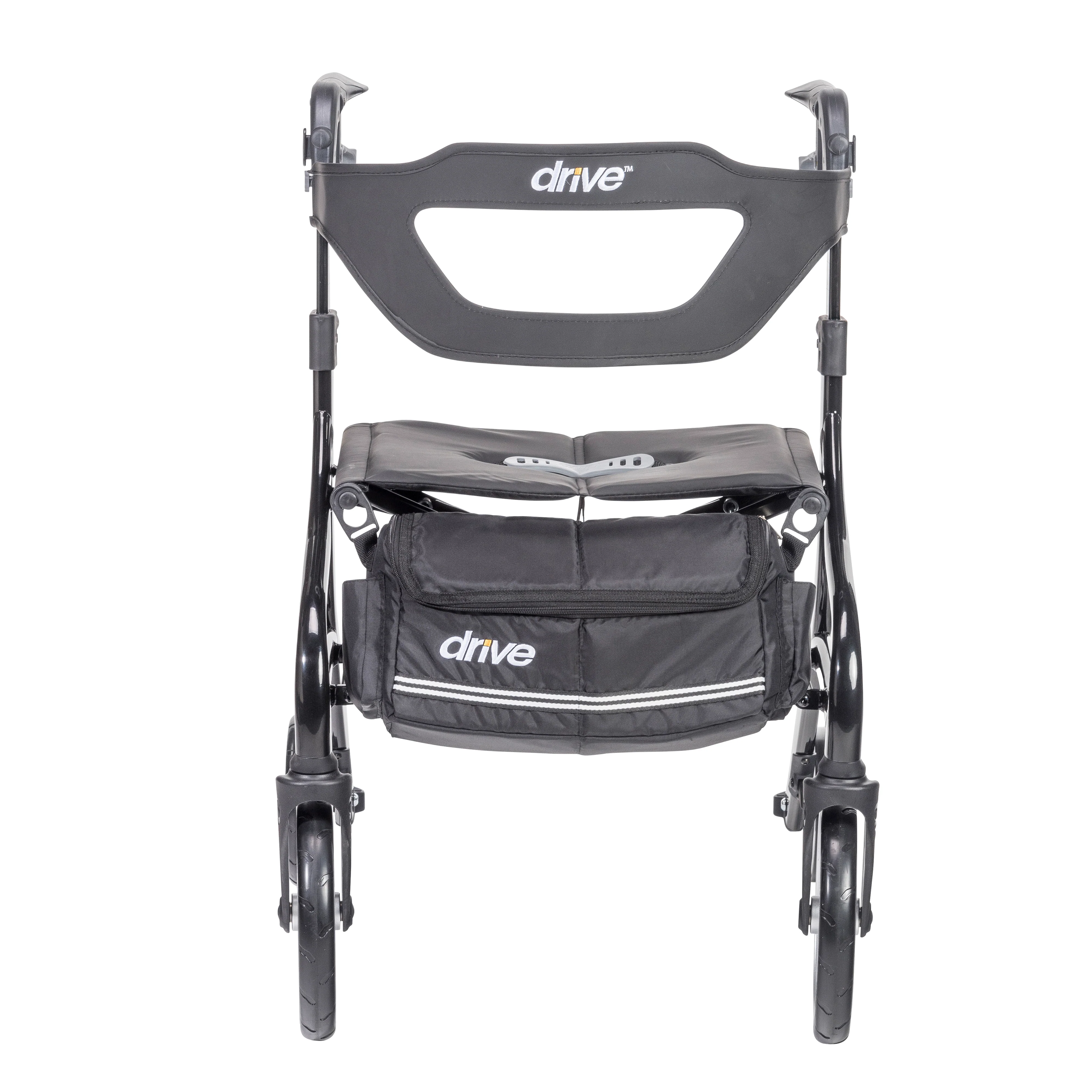 Drive Medical Nitro Sprint Rollator Rolling Walker, Black - Image 2