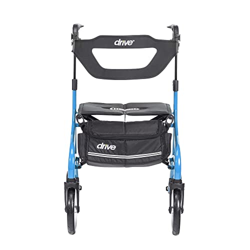 Drive Medical Nitro Sprint Rollator Walker - Tall - Blue - Image 3