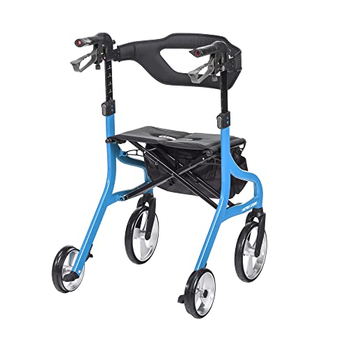Drive Medical Nitro Sprint Rollator Walker - Tall - Blue - Image 4