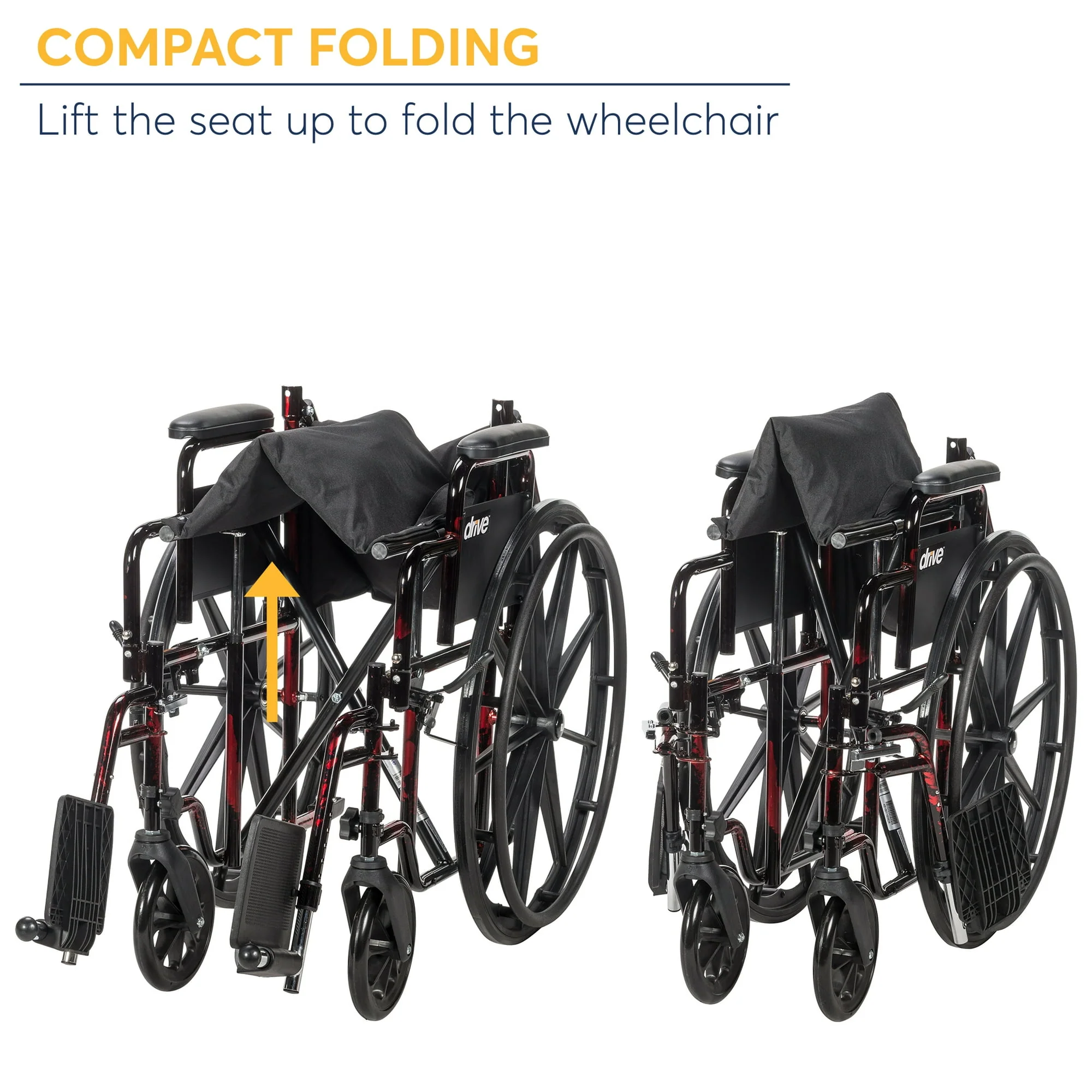 Drive Medical Rebel Lightweight Wheelchair - Image 2