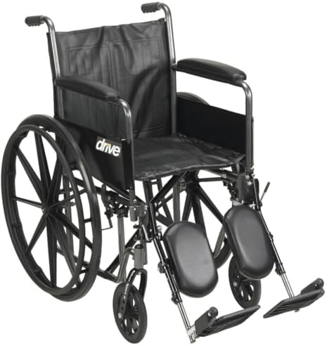 Drive Medical Silver Sport 2 Wheelchair 18 Inch Seat - Image 2