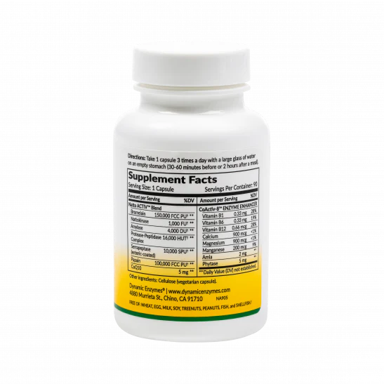 Dynamic Enzymes Natto Activ Nattokinase & Proteases 45 Capsules - Image 2