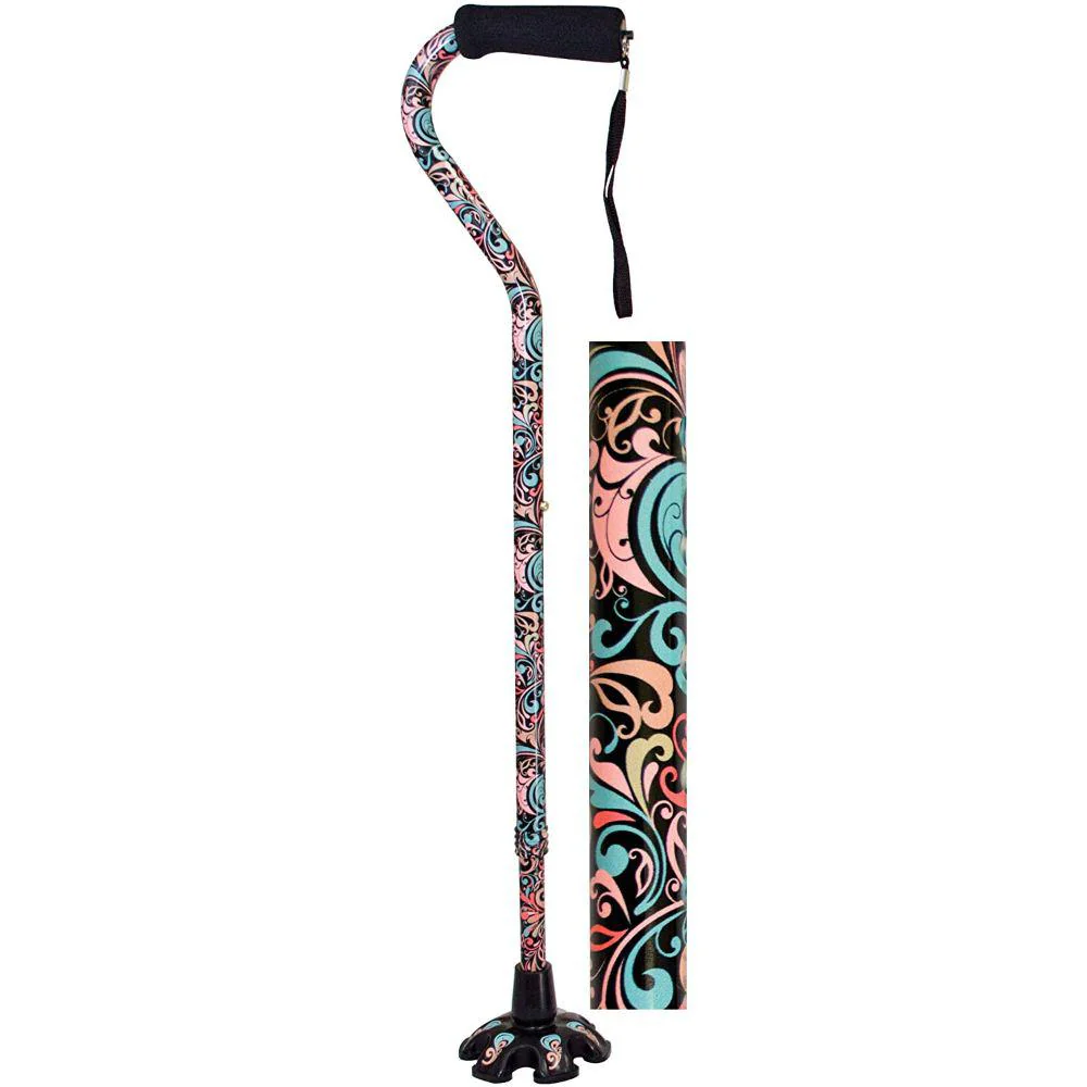 Essential Medical Couture Offset Canes Celebration Pattern