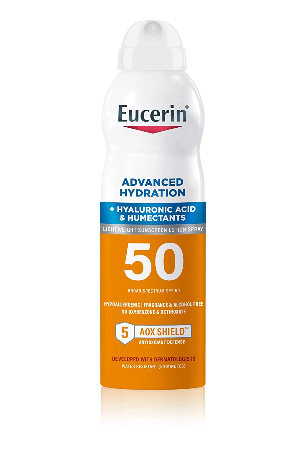 EUCERIN ADVANCED HYDRATION+HYALURONIC ACID SPF 50 6 Oz
