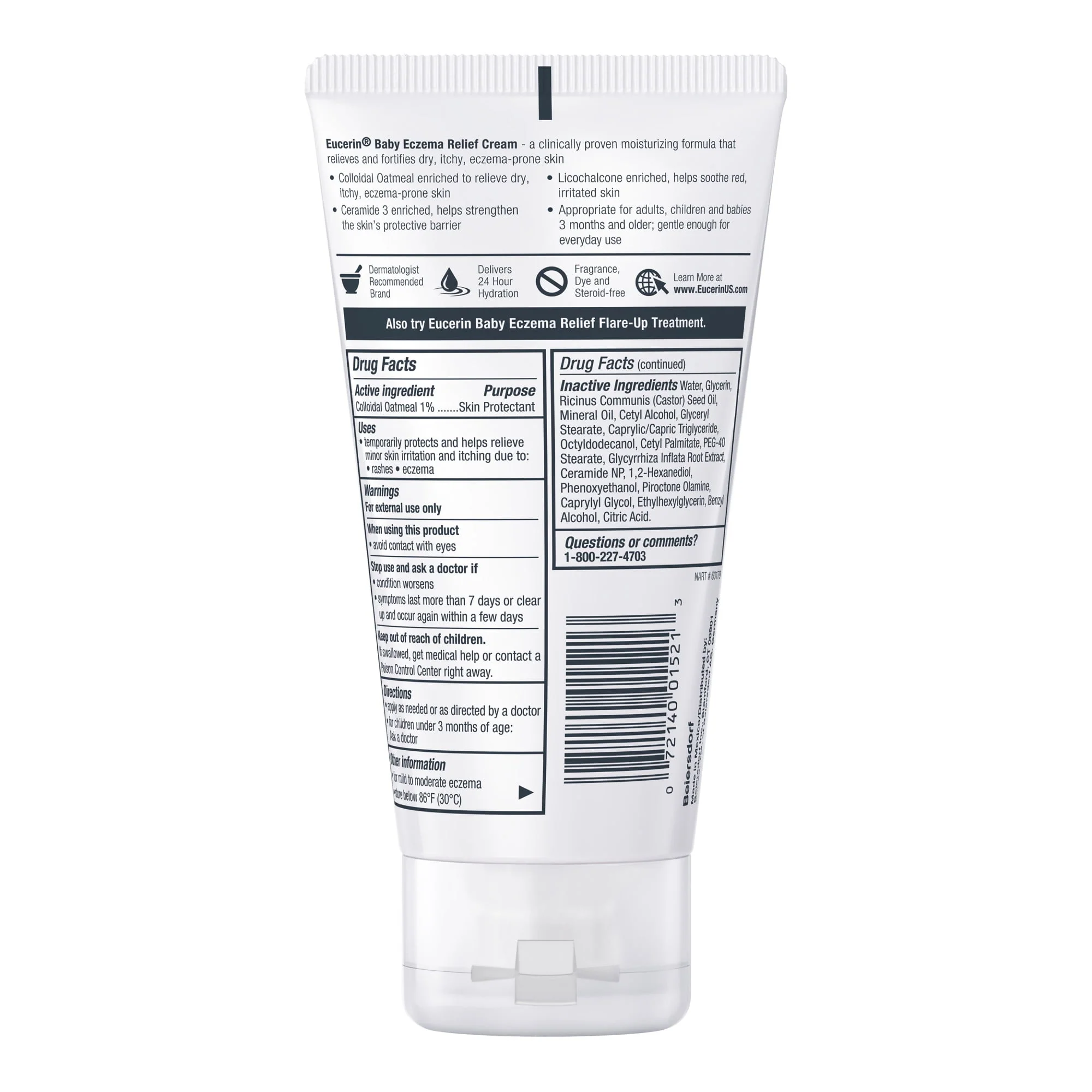 Eucerin Baby Eczema Relief Body Cream 5oz - Image 3