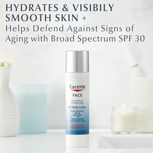 Eucerin Face Immersive Hydration Daily Lotion Broad Spectrum SPF 30 Sunscreen 2.5 fl oz - Image 8